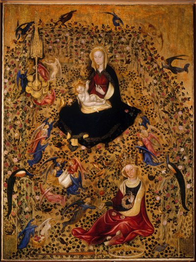 Gül Bahçesi Madonna Madonna del Roseto, 1425 dolayları by Michelino da Besozzo