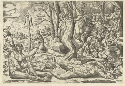 Brazen Yılanın Hayranlığı by Michiel Coxie (I) (attributed to)