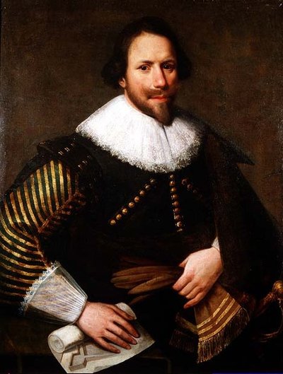 Bir Askeri Mimarın Portresi (tuval üzerine yağlı boya) by Michiel Jansz. van Miereveld