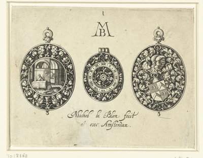 İki Saat Kutusu ve Kadran, c.1620-26 by Michiel Le Blon