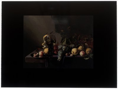 Meyve ve üzüm ile natürmort by Michiel Simons