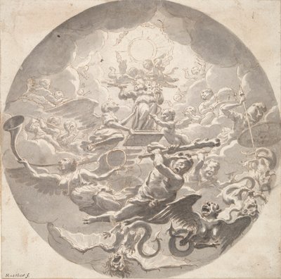Sanatın Korunması Alegorisi by Michiel van Musscher