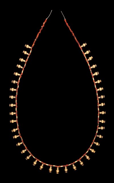 Carnelian Boncuklu Altın Şişe Kolye by Middle Kingdom Egyptian