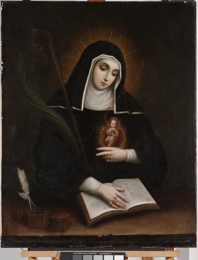 Aziz Gertrude (Santa Gertrudis) by Miguel Cabrera