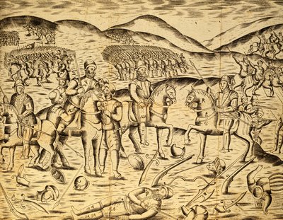 Alcacer Quibir savaşı ya da Ksar El-Kebir, Portekizlilere karşı, 4 Ağustos by Miguel Leitão de Andrada
