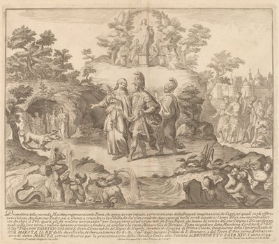 Aeneas ve Kümeli Sybil, "Çin" Festivali için by Miguel de Sorellò after Francisco Preciado