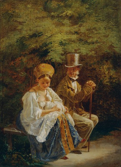 Eski Hagestolz by Mihaly von Zichy