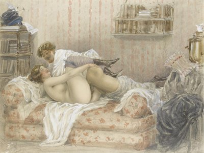 erotik sahne by Mihaly von Zichy