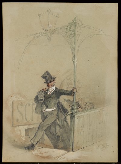 Eksik fikirli Reveller, by Mihaly von Zichy
