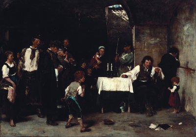 mahkum hücre I by Mihály Munkácsy