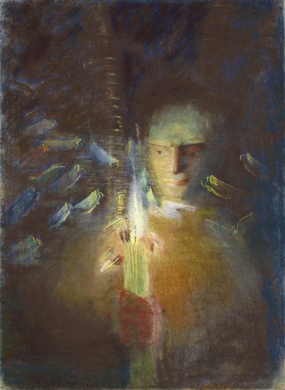 Hakikat bölümü Ciurlionis, Mikalojus Konstantinas (1875-1911). Kağıt üzerine pastel, boyut: 91x66.8 by Mikalojus Konstantinas Čiurlionis