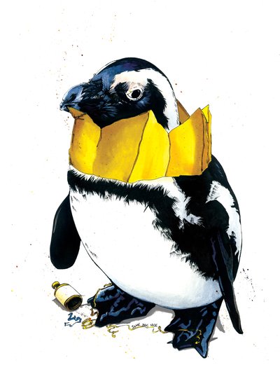 Beyaz Üzerine Noel Pengueni, 2020 by Mike Davis