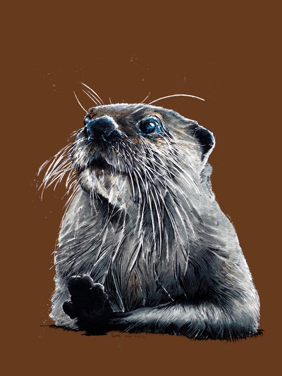 Burnt Orange'da Otter, 2020 by Mike Davis