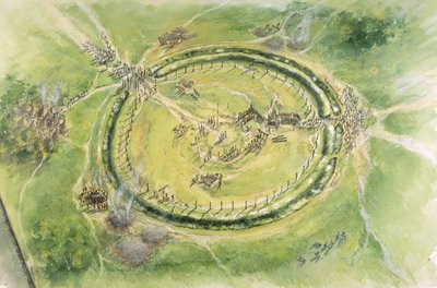 Stonehenge Aşama 2, MÖ 27. yüzyıl, 1990-2010 dolayları by Mike Seaforth