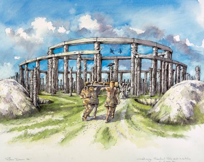 Woodhenge, MÖ 25. yüzyıl, 1990-2010 by Mike Seaforth