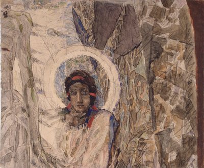 Meleklerin Başı, 1887 by Mikhail Aleksandrovich Vrubel