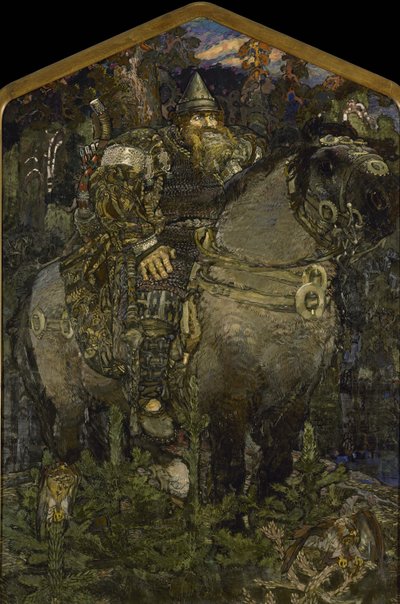 Bogatır, 1898 by Mikhail Aleksandrovich Vrubel