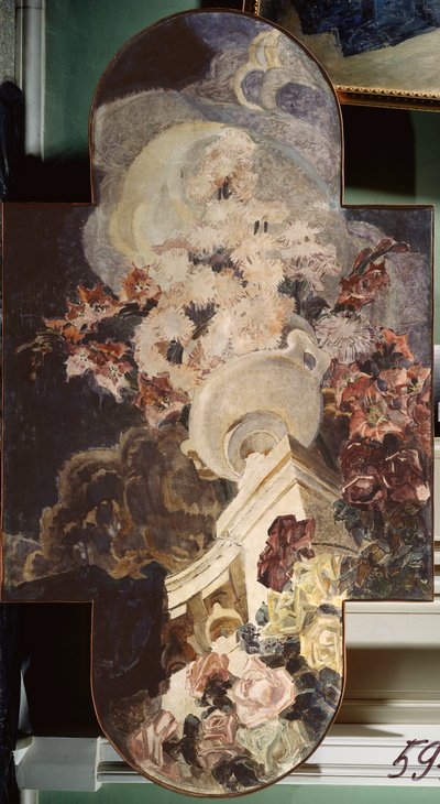 Kasımpatı (Krizantem) - Mikhail Alexandrovich Vrubel (Vrubel) (1856-1910), tuval üzerine yağlı boya by Mikhail Aleksandrovich Vrubel