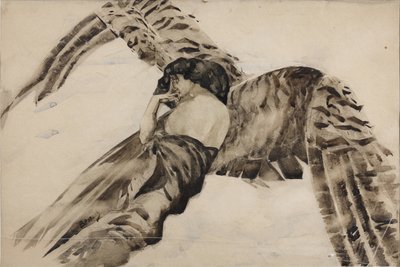 Uçan İblis, 1890-1891 by Mikhail Aleksandrovich Vrubel