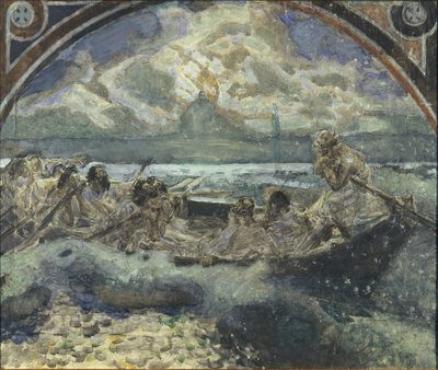 İsa Su Üzerinde Yürür, 1890 by Mikhail Aleksandrovich Vrubel