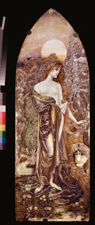 Felsefe (Felsefe) - Oeuvre de Mikhail Alexandrovich Vrubel (Vroubel) (1856-1910), suluboya by Mikhail Aleksandrovich Vrubel