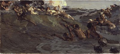 Naiad ve triton çalmak, 1899 by Mikhail Aleksandrovich Vrubel