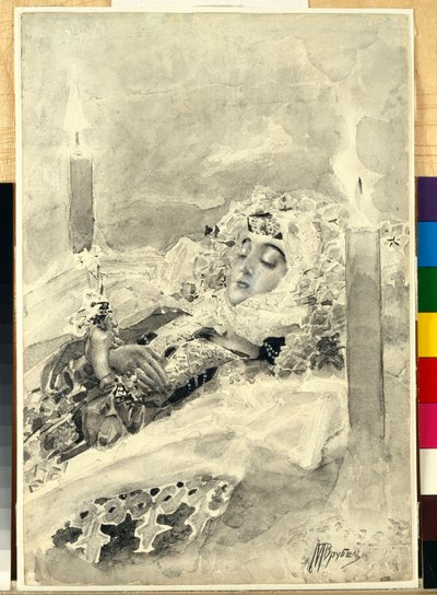 Tamara tabutta by Mikhail Aleksandrovich Vrubel