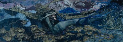 Demon mahzun, 1902 by Mikhail Aleksandrovich Vrubel