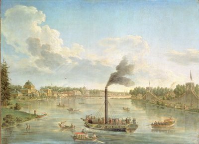 Finlandiya Körfezi'ndeki Grand Peterhof Sarayı, 1761 by Mikhail Ivanovich Makhaev