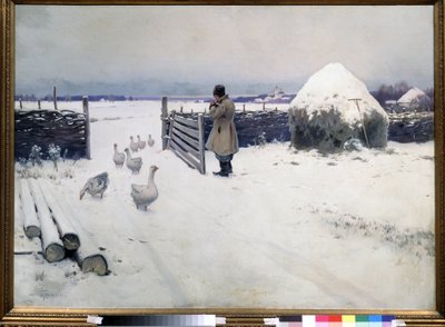 İlk kar düştü. Mikhail Markianovich Germashev