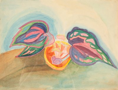 Bitkili Natürmort, c. 1920. by Mikhail Vasilyevich Matyushin