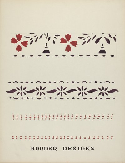Önerilen Portföyden Bordür Tasarımları "Maine Duvar Şablonları" by Mildred E. Bent