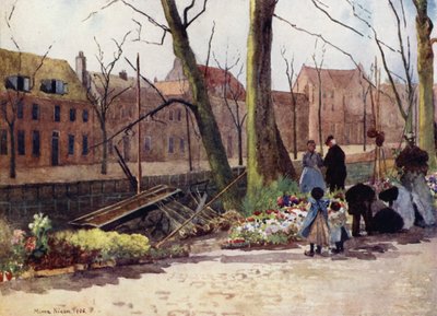 Çiçek Pazarı, Haarlem (renkli taş) by Mima Nixon
