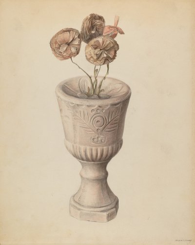 Kadeh, 1937 civarı (suluboya) by Mina Lowry