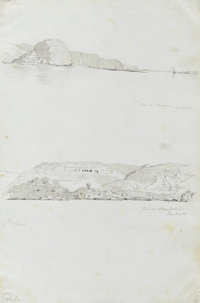 Nil (3. ve 4. görünüm, Gebel el Fedah) by Miner Kilbourne Kellogg