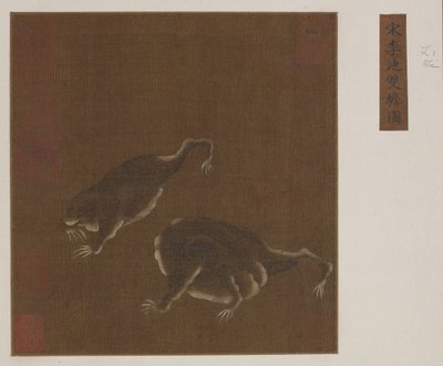 Bir Çift Üç Bacaklı Kurbağa by Ming Dynasty Chinese School