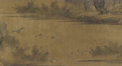 Sonbahar Göleti Üzerindeki Kuşlar by Ming Dynasty Chinese School