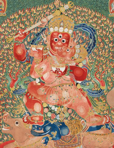 İmparatorluk İşlemeli İpek Thangka