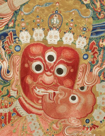 İmparatorluk İşlemeli İpek Thangka