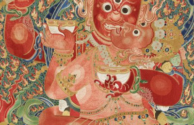 İmparatorluk İşlemeli İpek Thangka
