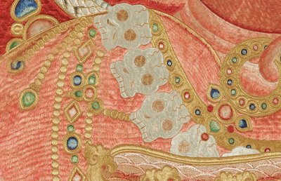 İmparatorluk İşlemeli İpek Thangka