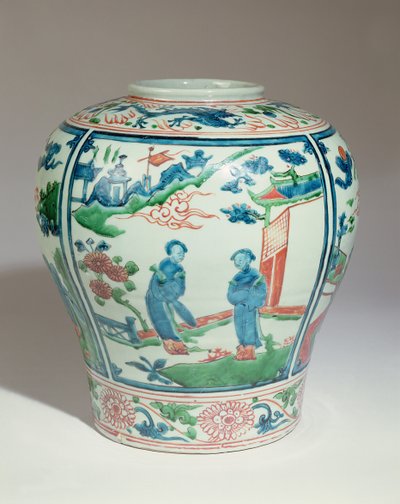 Swatow polikrom oviform kavanoz, geç 16. yüzyıl (seramik) by Ming Dynasty Chinese School