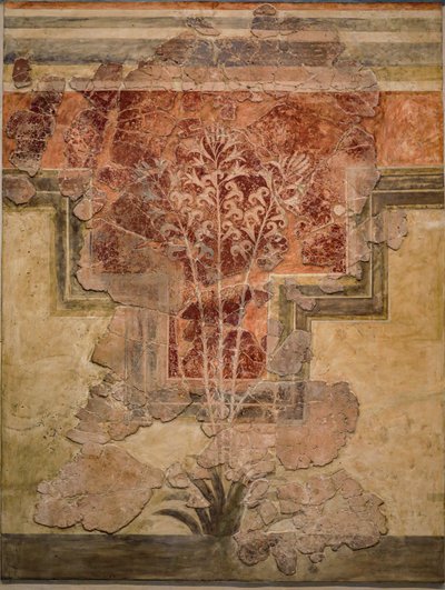 Minos kompozisyonu. "Liliy Freskleri" Paneli by Minoan