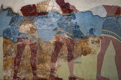 Alay freskinin bir parçası. 1600 - 1450 M.Ö. by Minoan