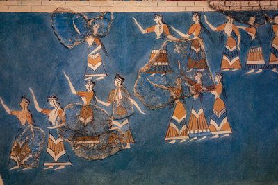 Kutsal Koru ve Dans Fresk by Minoan