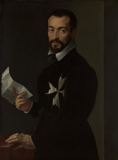 Malta Şövalyesinin Portresi, Muhtemelen Fra Jacopo Salviati, 1566. by Mirabello Cavalori