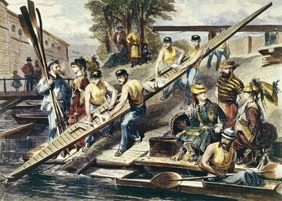Bir Skiff Başlatma by Miranda Miranda