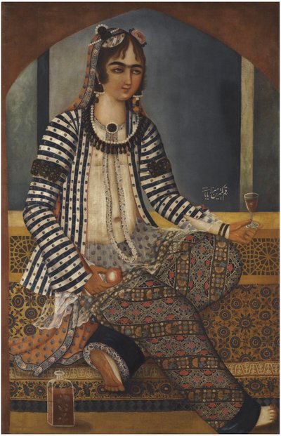 Bir Bayan Portresi by Mirza Baba