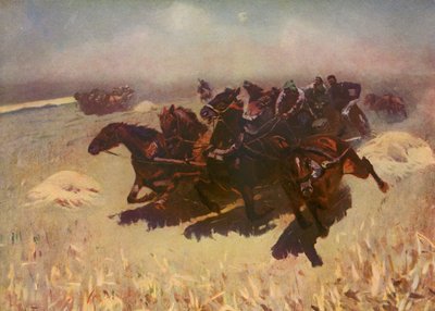 Tachanka (renkli lito) by Mitrofan Borisovic Grekov