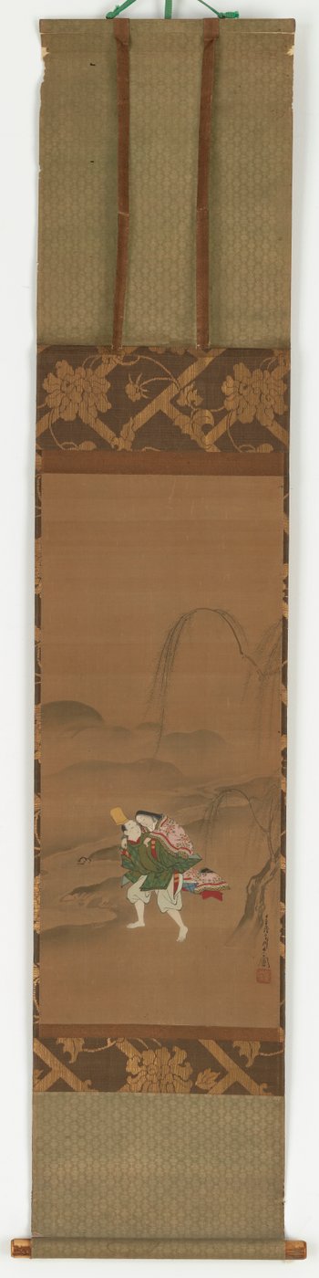 Ariwara Narihira sevgilisini taşıyor, 1683-1752. by Miyagawa Chōshun